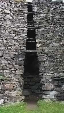 Voids in the Wall of Dun Trodden Broch, Lochalsh