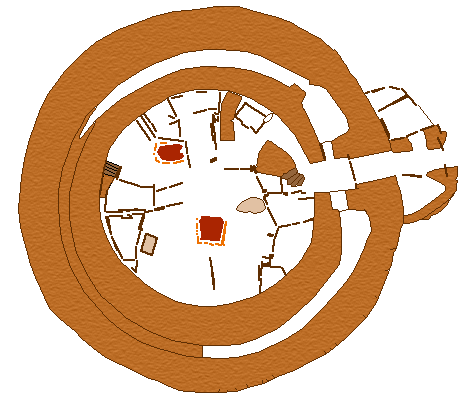 Plan of the Interior of Gurness Broch