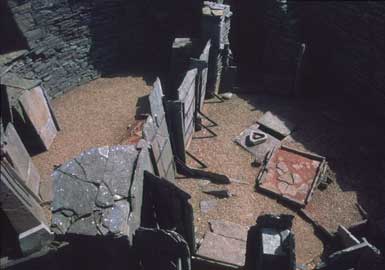 Midhowe. Interior of the Broch