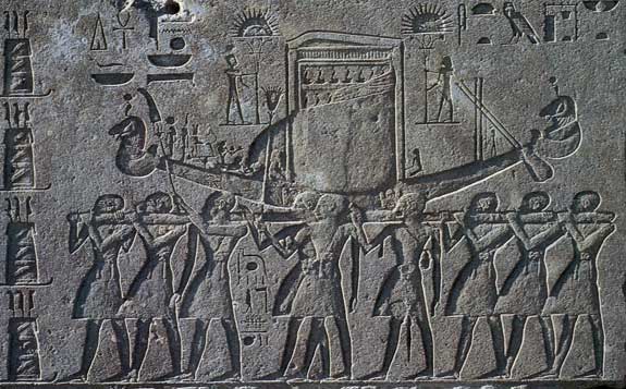 Boat Procession. Red Chapel at Karnak
