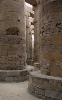 Karnak. Interior of the Hypostyle Hall