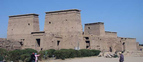 Successive pylons at Philae