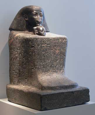 Cube Statue of Senenmut & Neferure