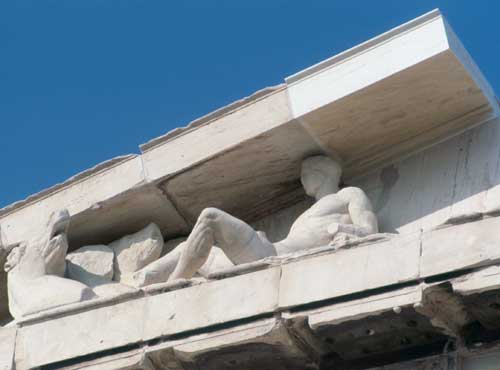 Pedimental sculpture from the  Parthenon.Athens