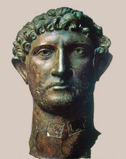 Bronze Head of Hadrian recovered from the River Thames