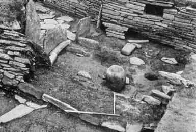 Interior of House ! as excavated (photo by Anna Ritchie)