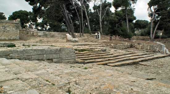 Theatral Area looking SW from the Eastern Steps