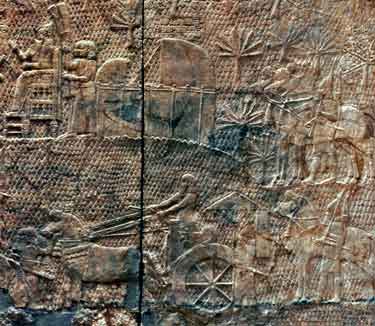 The royal attendants clustered around Sennacherib’s pavilion