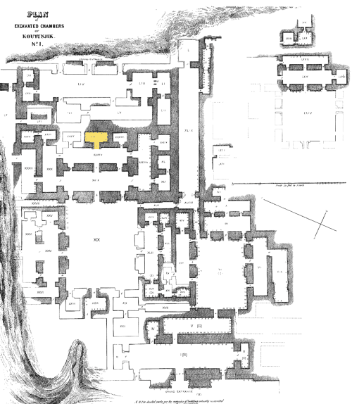 Plan of Sennacherib's Palace at Nineveh