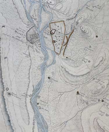 Map of Nineveh and environs by Capt. Felix Jones