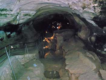 Interior of Ghar Dalam Cave
