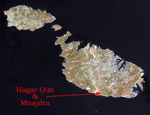 Satellite view of Hagar Qim & Mnajdra