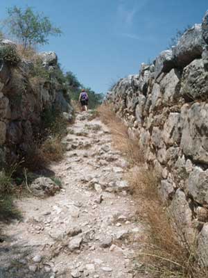 Road running inside the North Ramparts