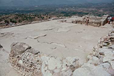 Forecourt of the Palace. Mycenae
