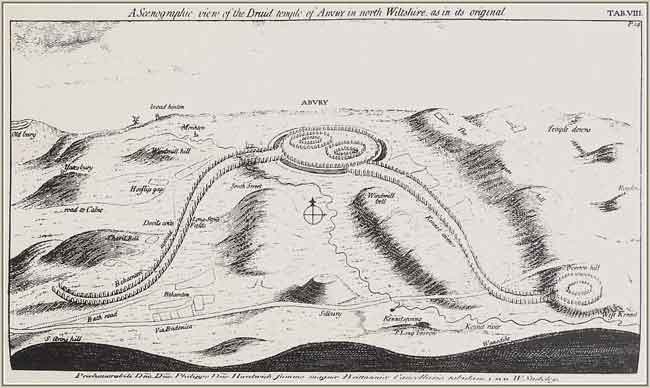 Avebury. Map by William Stukely