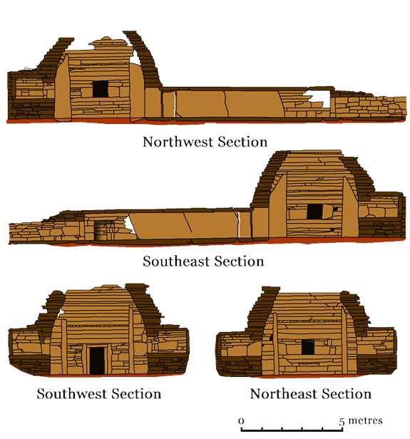 Maes Howe. Cross Sections