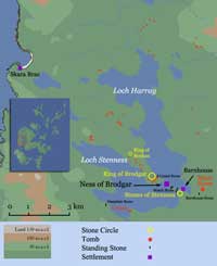 Heart of Neolithic Orkney.Map