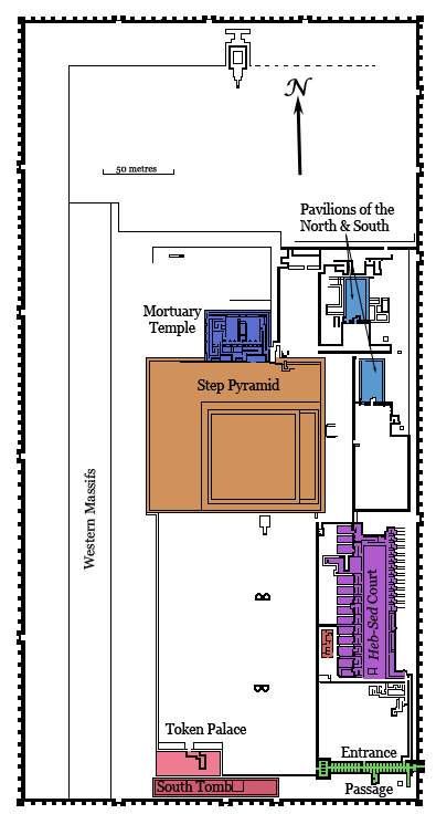 Plan of the Djoser Complex