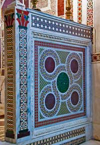 Balustrade with Cosmatesque Inlays