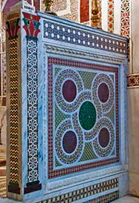 Balustrade with Cosmatesque Inlays