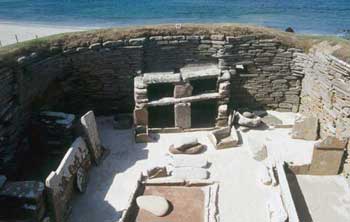 Skara Brae. Interior of House 1