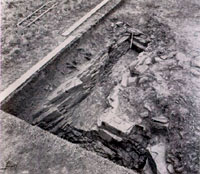 West terminus of the ditch as excavated