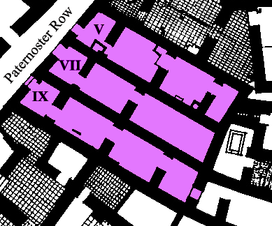 Plan of the Shops along Paternoster Row