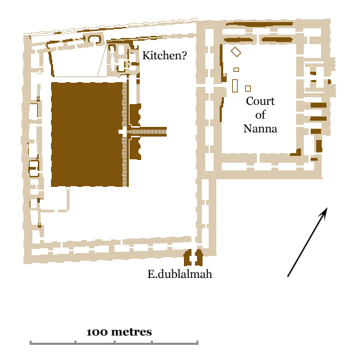 Ur. Plan of the Ziggurat Terrace