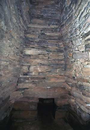 Interior of Quoyness Tomb, Sanday