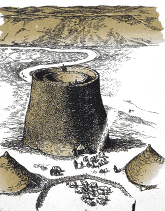 Reconstruction of the Dun Dornaigil Broch, Sutherland