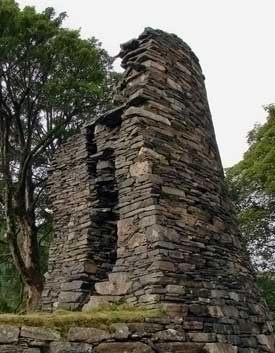 Gallery within the wall at Dun Telve, Lochalsh