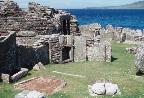 Gurness. View of the Broch Village