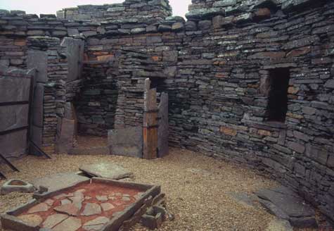 Interior of Midhowe Broch, Orkney