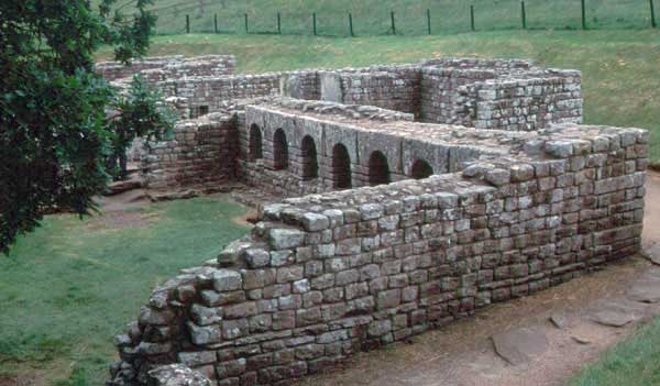 Chesters Bath House. The Apodyterium