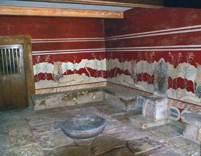 Throne Room as restored by Evans