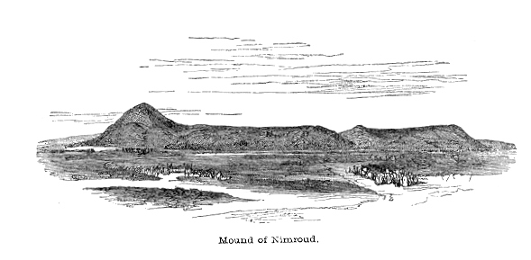 Layard's Drawing of the Mound at Nimrud