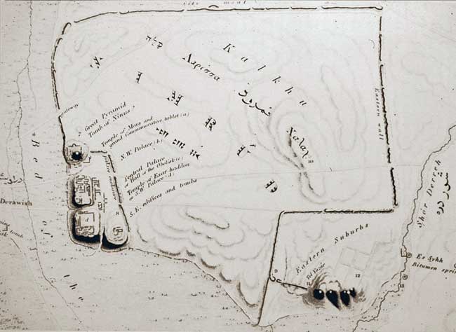 Plan of Kalhu/Nimrud by Charles Ross