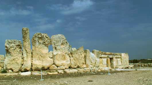 Hagar Qim. Facade