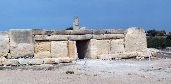 Hagar Qim. Temple Entrance façade