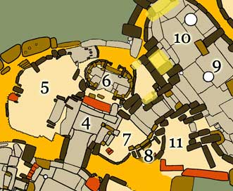 Plan of the rear apses in Tarxien South