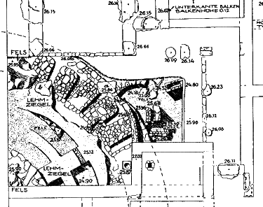 Tiryns.Plan of Neolithic Remains