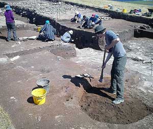 Excavation of a Pit in Trench T