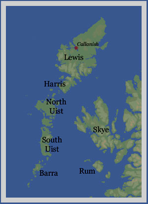 Map of Lewis and Harris