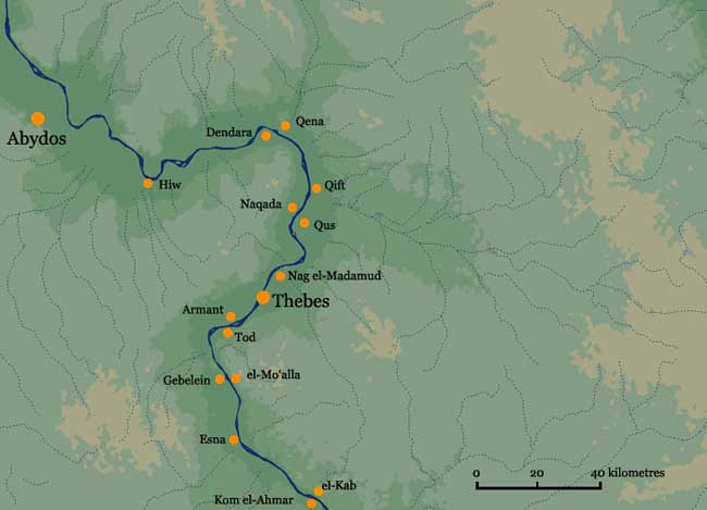 Map of Thebes & its Neighbours