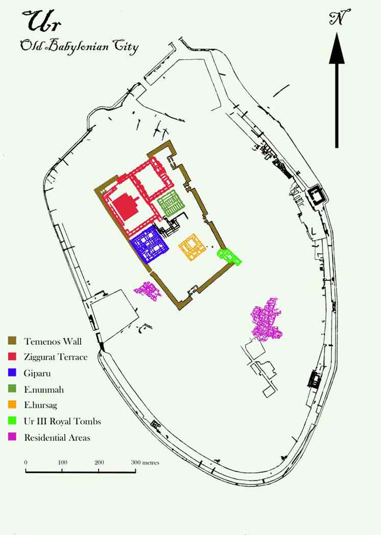 Plan of Old Babylonian Ur